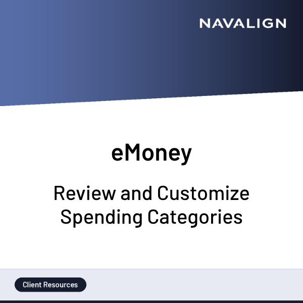 eMoney Review and Customize Spending Categories