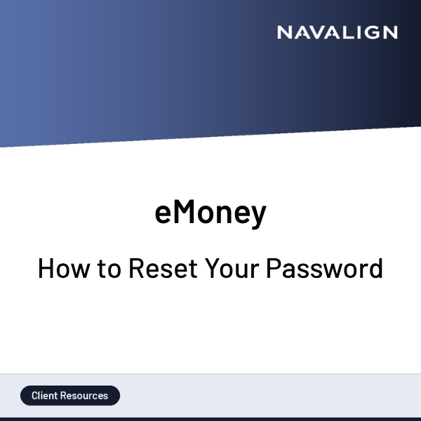 eMoney How to Reset Your Password